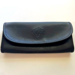 Vintage Gianni Versace soft leather sunglass case.